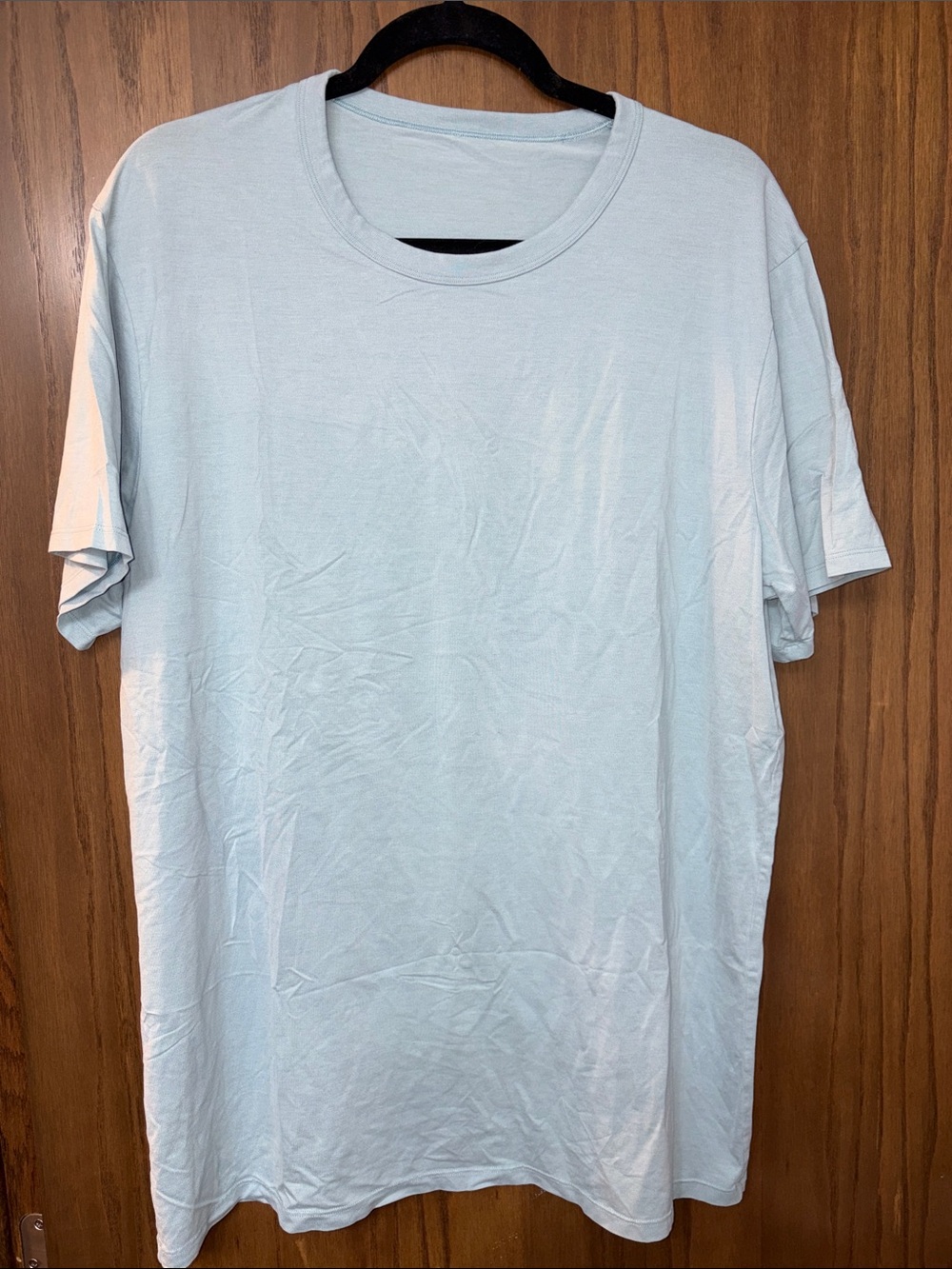 lululemon athletica Light Blue Short Sleeve Crew Tee